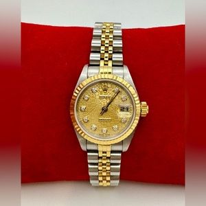 Pre-Owned Rolex Ladies 26mm Datejust Diamond Jubilee Watch model 79173